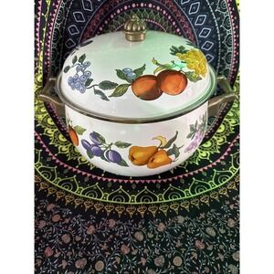 Vintage Tabletops Unlimited "Essence" 3 Qt Metal Covered Dutch Oven Cooking Pot